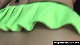 Vicky Vette sucked and rode my big cock till she cummed on her tits, I mean monster cock