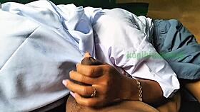 Indo schoolgirl learns blowjob skills!