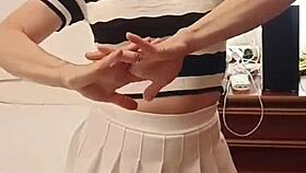 Opening my girlfriend's ass for the first time. She takes it deep until I cum inside.