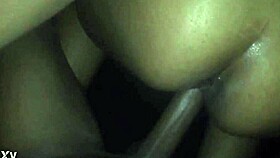 hippy booty gets bent over for doggystyle fucking