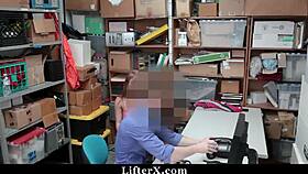 yo teen, getting fucked by mall officer while stepmom just watches over there