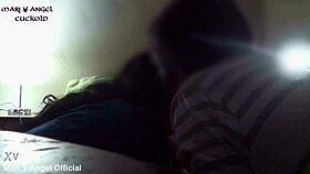 Mi cornudo y yo disfrutamos de la rica verga de mi novio.