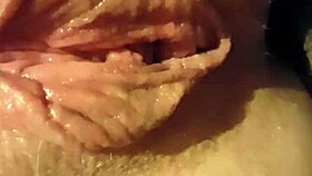 Narrating a young woman's intimate exploration with an unusual object in a private setting