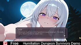 humiliation femdom dungeon game with monster erotic vibes