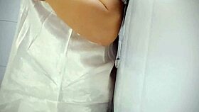 I play my tits, making my pussy wet.