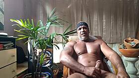 Watch Brazilian bear Kojac stroke his huge hairy cock?