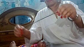 indian desi guy bangs busty nurse and cums on her tits