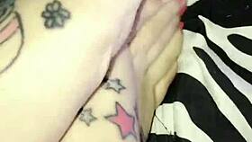 Pretty Feet With Tattoo In Fetish Play