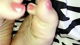 Pretty Feet With Tattoo In Fetish Play