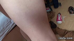 luscious czech nympho undresses for blowjob and pov drilling