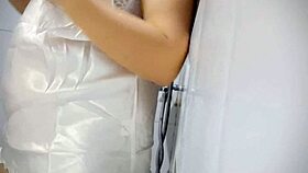 I play my tits, making my pussy wet.