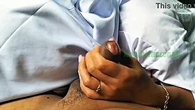 Indo schoolgirl learns blowjob skills!