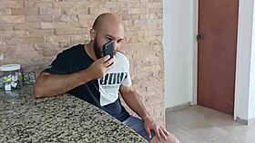 my stepbrother caught me masturbating in a video call and helps me finish