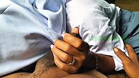 Indo schoolgirl learns blowjob skills!