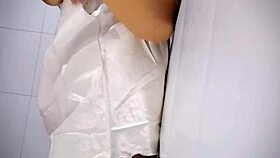 I play my tits, making my pussy wet.