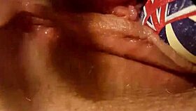 Narrating a young woman's intimate exploration with an unusual object in a private setting