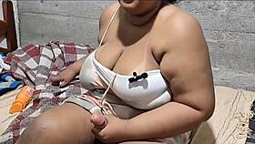 futanari - hey, my stepson helps his madrasta jerk off with anal play