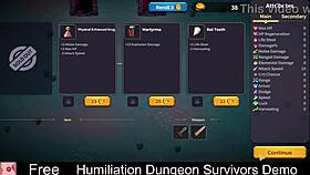 humiliation femdom dungeon game with monster erotic vibes