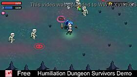 humiliation femdom dungeon game with monster erotic vibes