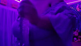 Worshipped curvy big tits with monster cock