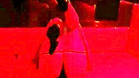 married woman handles a line at the glory hole