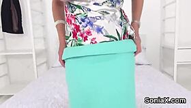 Unfaithful English Mature Lady Sonia Flaunts Her Enormous Tits