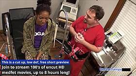 dr. tampa conducts entrance physical at tampa university for lotus lain