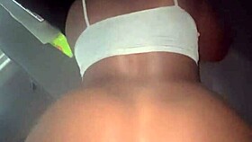 i scream in orgasm during this quick doggystyle fuck before her momma gets home