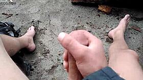 Outdoor beach activities in public setting