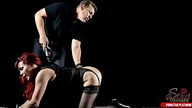 Redhead Gilf Vanessa Teases Hunk Jerry Kovak