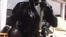 roxina in shiny rubber outfit.