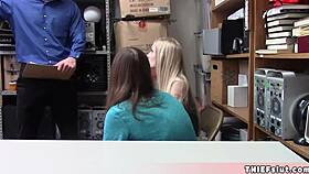 Beautiful Emma Drilled by Security Guard as Boyfriend Watches Helplessly