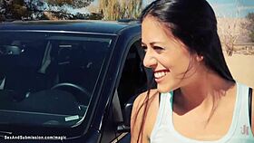 A phony sheriff deals with bound students in a role-play scenario