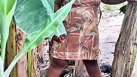 Evangelical milf with big pussy pees outdoors in public