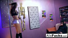 Pornstar Alix Endures Intense Fucking by Monkey-Masked Guy