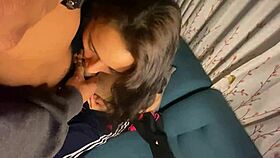 i invited my latina milf neighbor over and she got cum on her big tits watching a movie