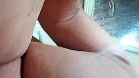 I flash my pau de pascoa for an exhibitionist orgasm close-up