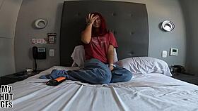 the condom slipped off, but don't cum inside me 😏