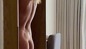 The postman got caught delivering, and now the hot blonde housewife is riding his huge cock for a cheating fantasy cumshot.