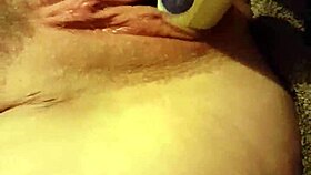 Narrating a young woman's intimate exploration with an unusual object in a private setting