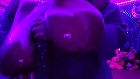 Worshipped curvy big tits with monster cock