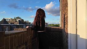 Fuckes whore on balcony