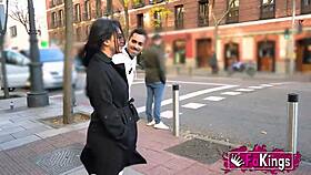 Horny valencian nelia estrada rides big cock in madrid