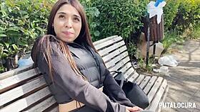 Hell Yeah! Michi, the Peruvian Teen, Sucks Torbe Off With Her Huge Tits Bouncing Wild!