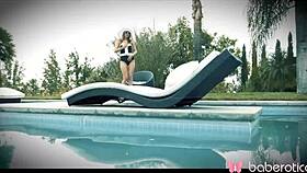 Blonde Jillian Janson Solo Masturbating Outdoor In 4K