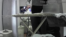 desperate brunette housewife skips work for orgasm in miniskirt. pantyhose milf craves more at home daily.