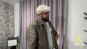 Petite Latina says goodbye to her sugar daddy with intense sex before his flight