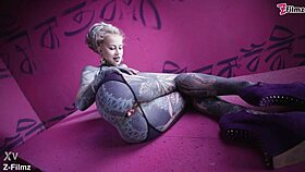 tattooed anal masturbation