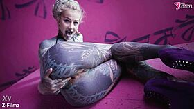 tattooed anal masturbation