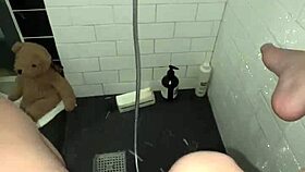 Arab young 18+ elite saudi girl masturbates tight pussy in shower with perfect body